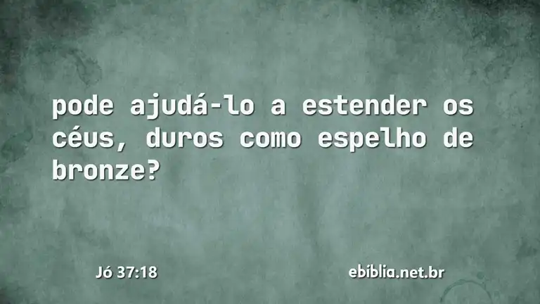 Jó 37:18