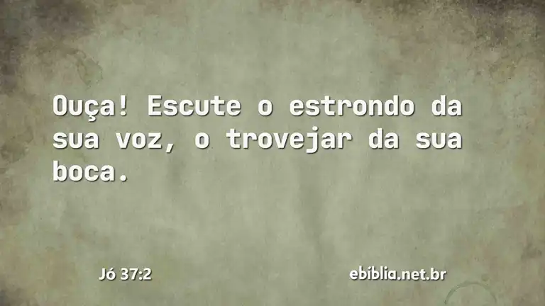 Jó 37:2