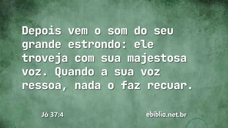 Jó 37:4