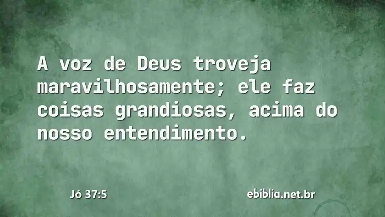 Jó 37:5