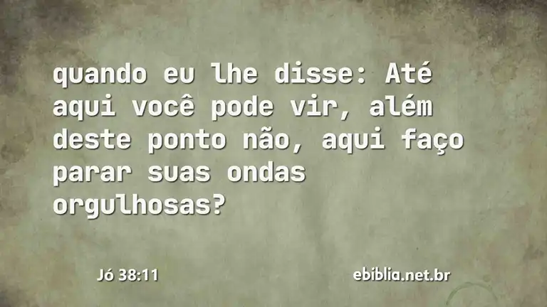 Jó 38:11