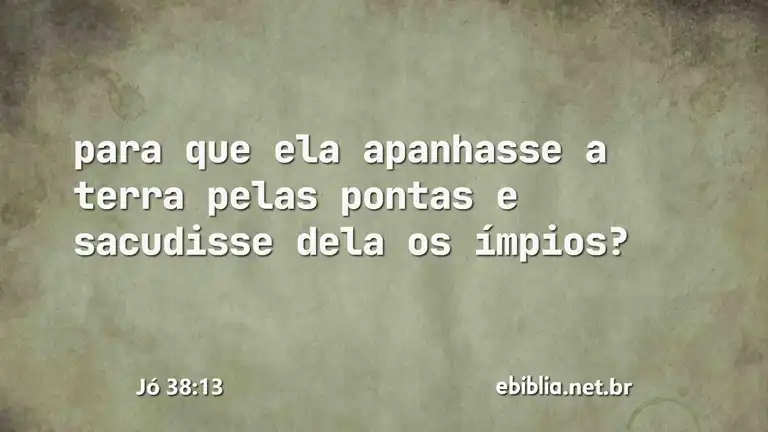 Jó 38:13