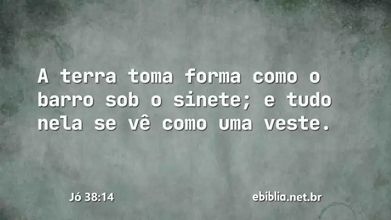 Jó 38:14