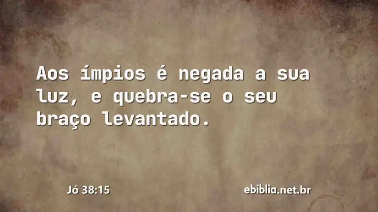 Jó 38:15