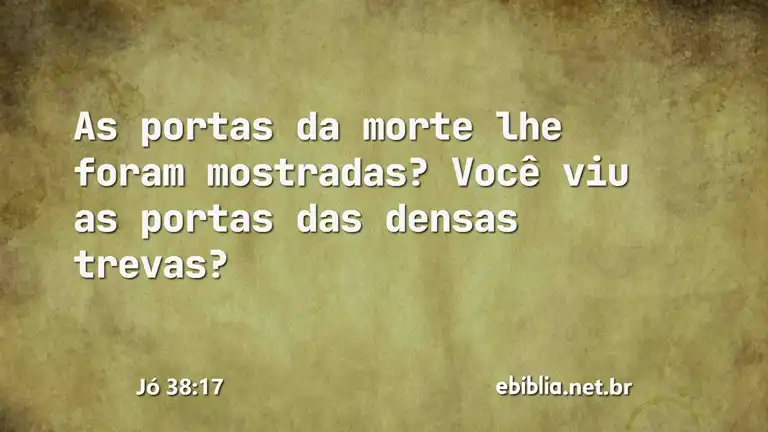 Jó 38:17