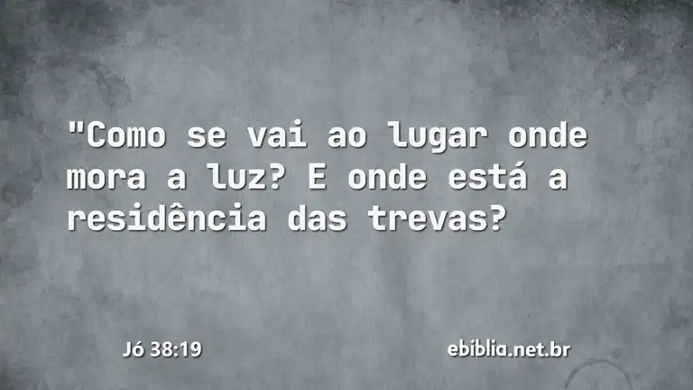 Jó 38:19