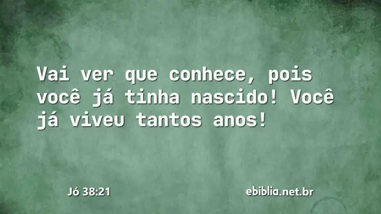 Jó 38:21