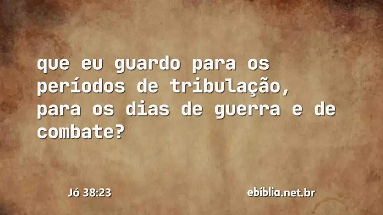 Jó 38:23