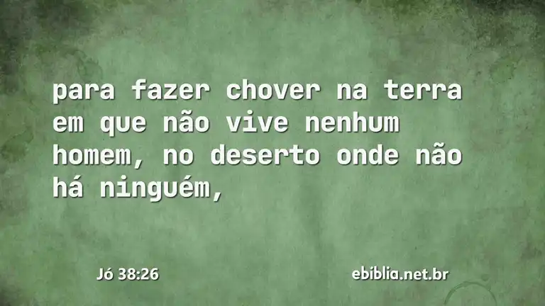 Jó 38:26