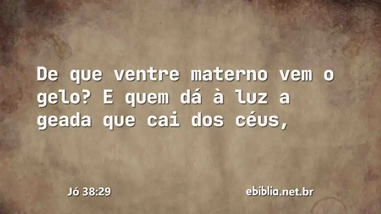 Jó 38:29