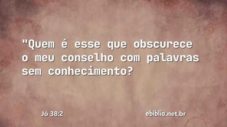 Jó 38:2