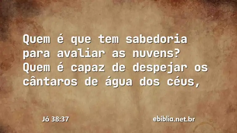 Jó 38:37