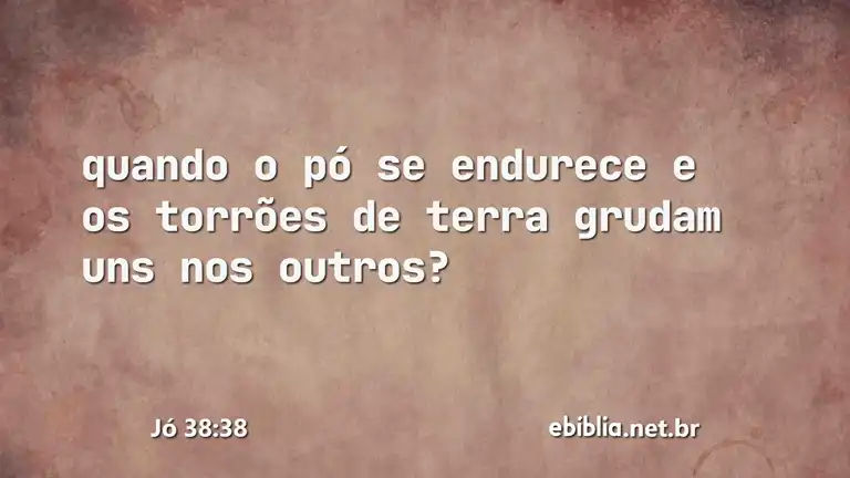 Jó 38:38