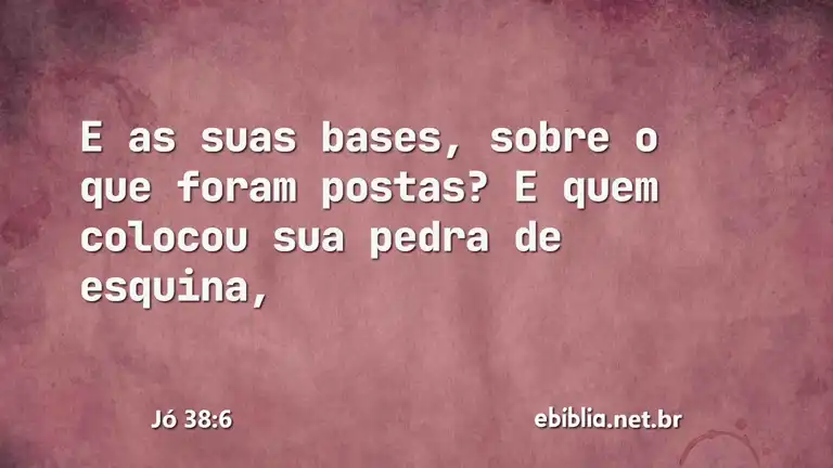 Jó 38:6