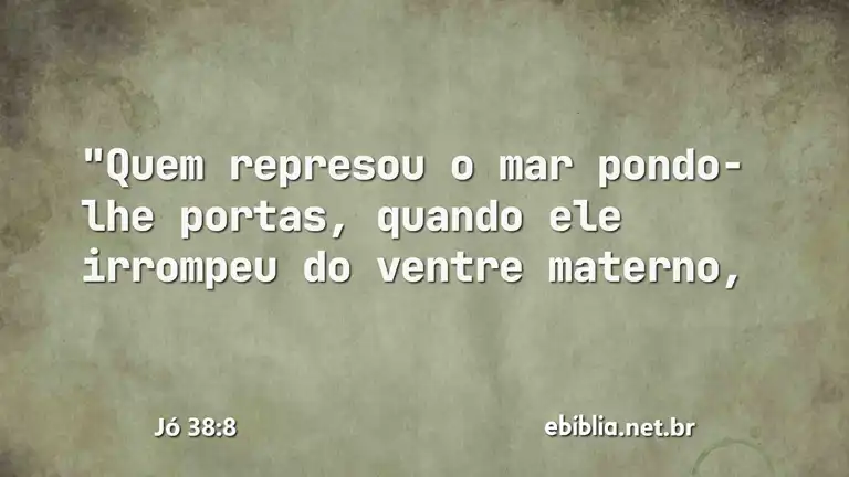 Jó 38:8