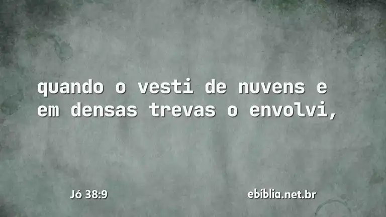 Jó 38:9