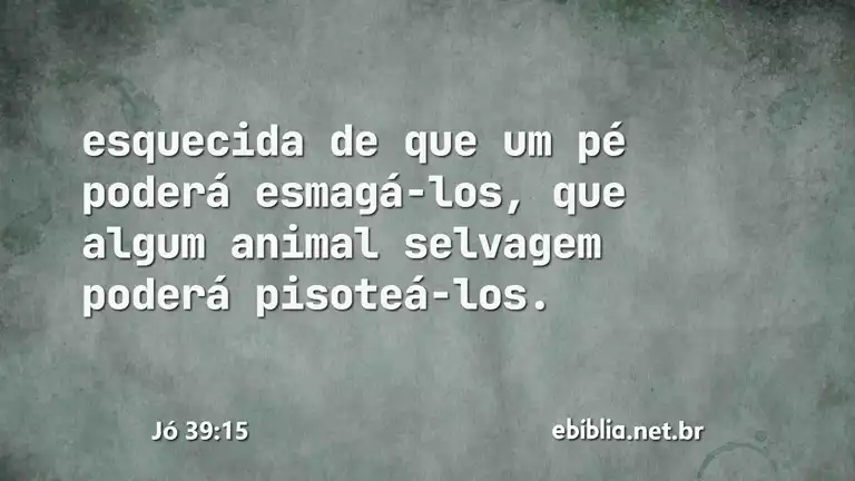 Jó 39:15