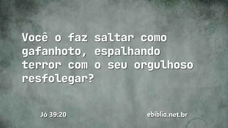 Jó 39:20