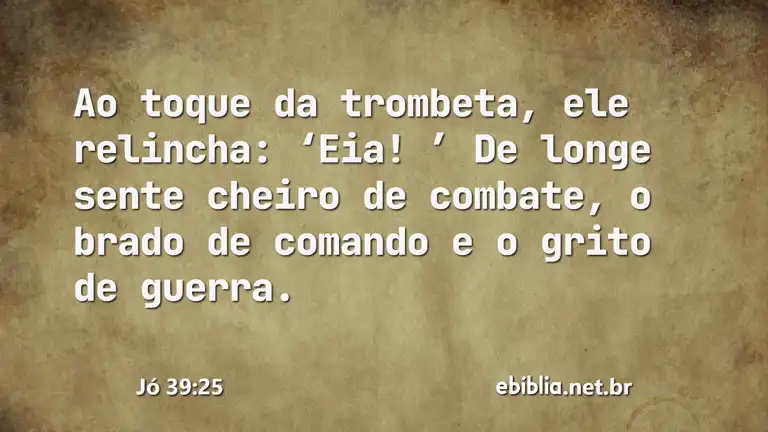 Jó 39:25