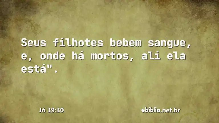 Jó 39:30