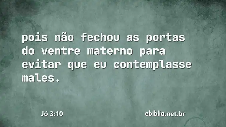 Jó 3:10