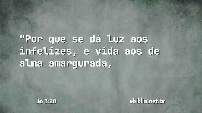 Jó 3:20