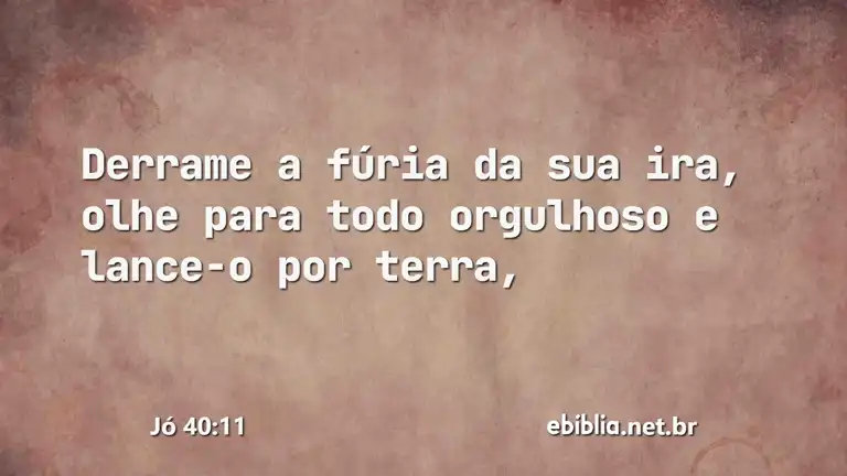 Jó 40:11