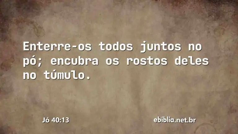 Jó 40:13