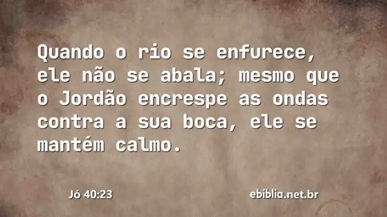 Jó 40:23