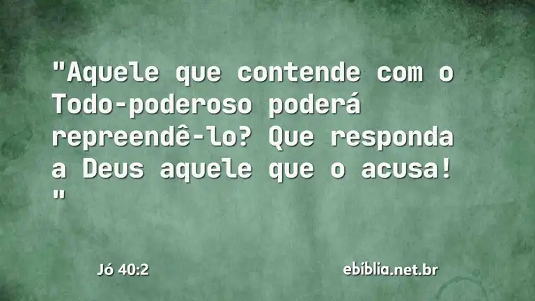 Jó 40:2