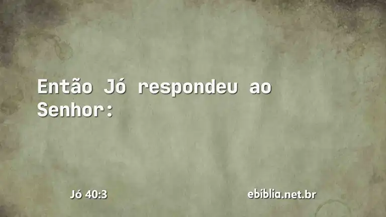 Jó 40:3