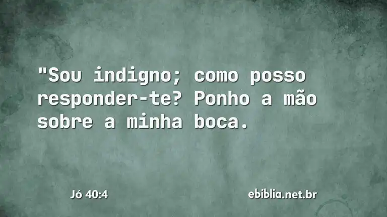 Jó 40:4