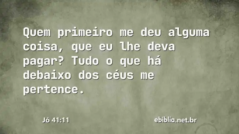 Jó 41:11