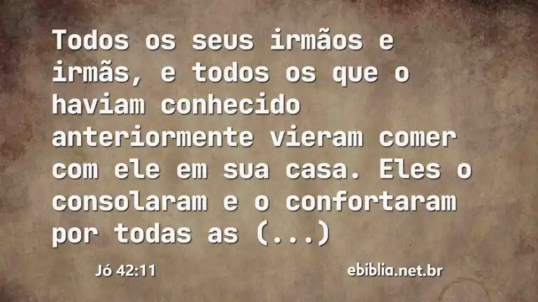 Jó 42:11