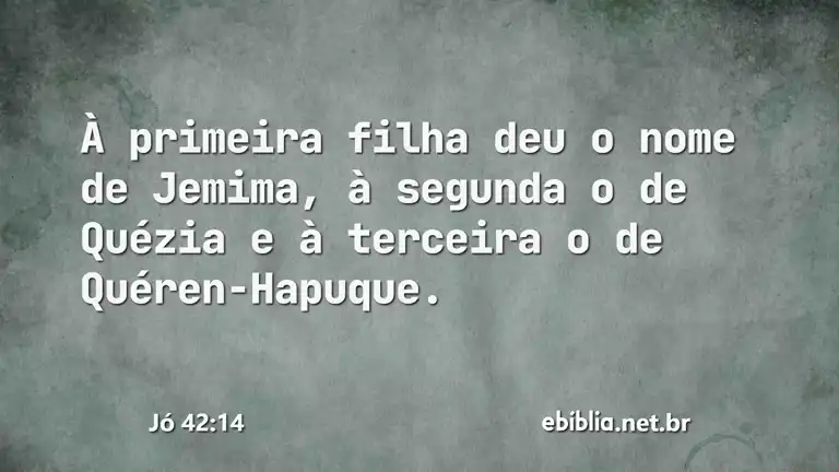 Jó 42:14