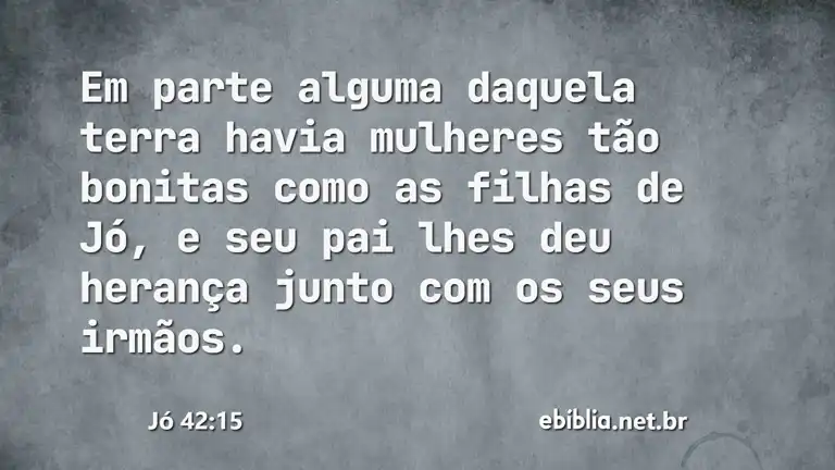 Jó 42:15