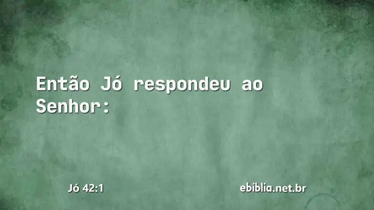 Jó 42:1