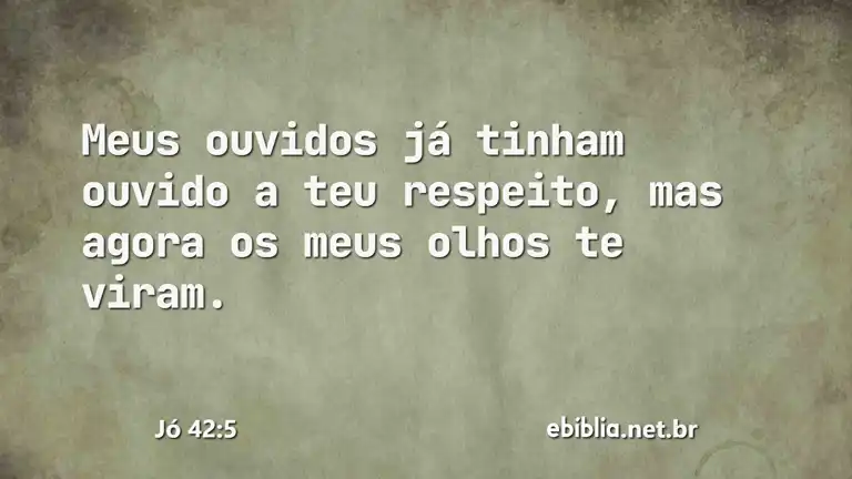 Jó 42:5