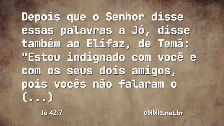 Jó 42:7