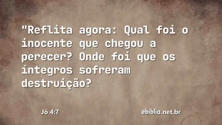 Jó 4:7