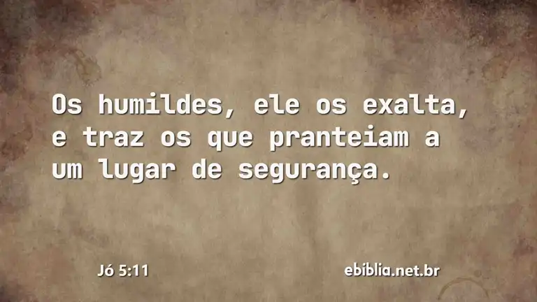 Jó 5:11