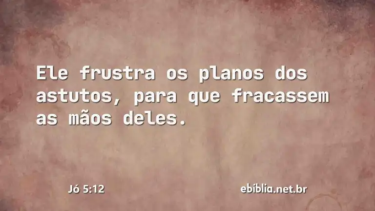 Jó 5:12