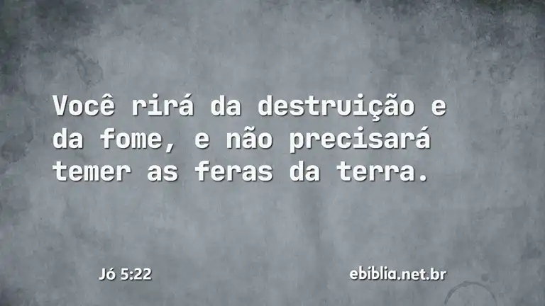 Jó 5:22