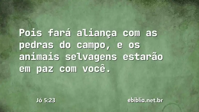 Jó 5:23