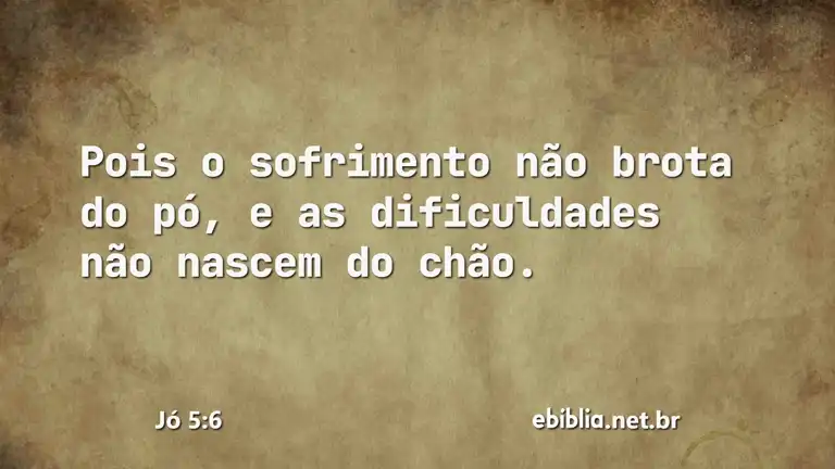 Jó 5:6