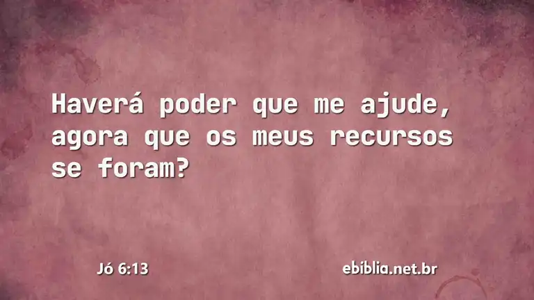 Jó 6:13