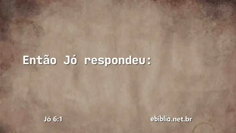 Jó 6:1