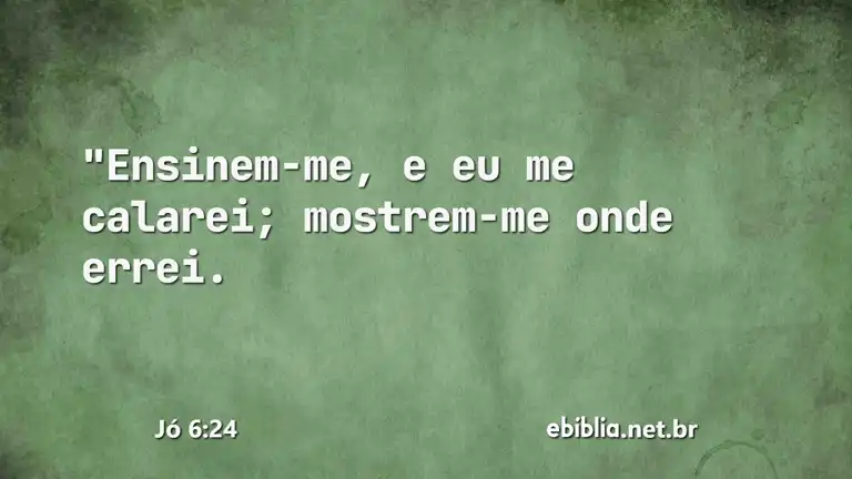 Jó 6:24