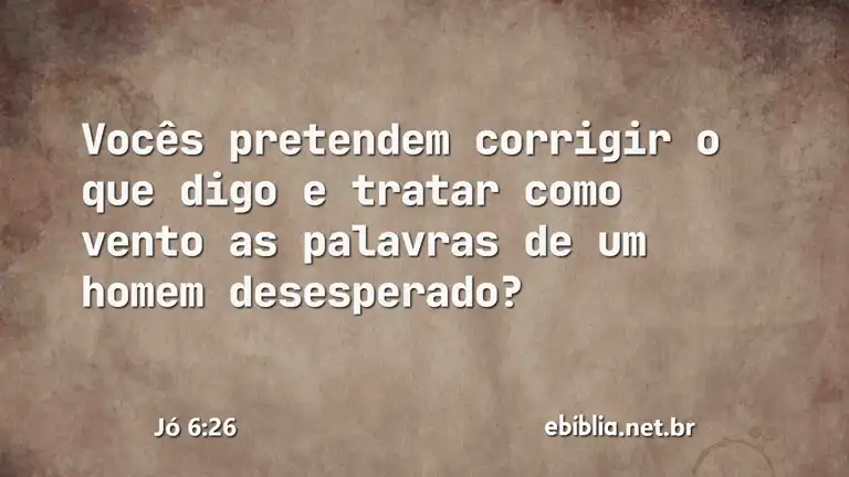 Jó 6:26