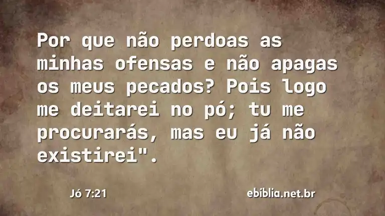 Jó 7:21